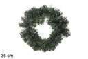 Couronne PVC verte 35 cm