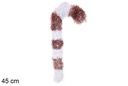 Bastón PVC rosa y blanco 45 cm