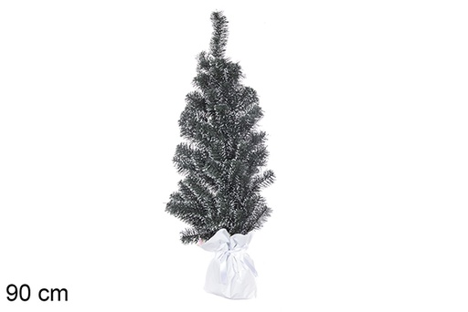 [113647] Arbol navidad pvc 90 cm verde con puntas verdes y base verde