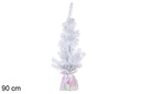 White Iris PVC Christmas tree with white base 90 cm