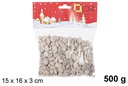 Bolsa piedras gris natural 500 gr.