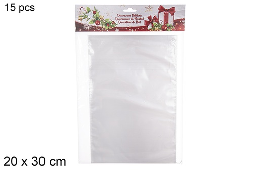 [113812] Pack 15 sacchetti in PVC trasparente 20x30 cm
