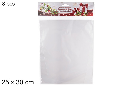 [113814] Pack 8 sacos de PVC transparentes 25x30 cm