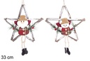 Pingente estrela com boneca variada 33 cm 