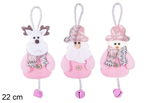 [113368] Christmas pendant decorate house with assorted bell 22 cm
