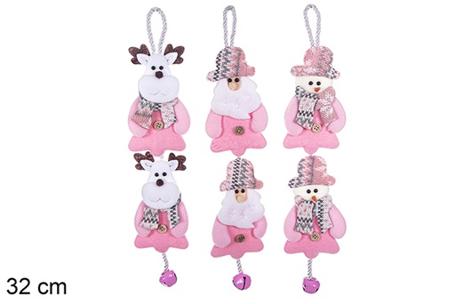 [113372] Colgante navidad decorar casa con campana surtido 32cm