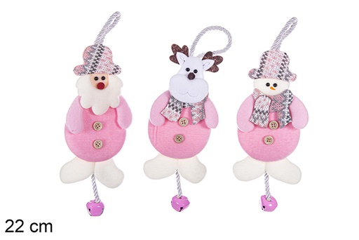 [113374] Christmas pendant decorate house with bell assorted 22 cm
