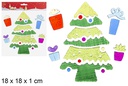 Adesivo de gel árvore de Natal para decorar 18 cm