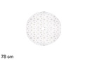 White blanket standing Christmas tree decorated with snowflake 78 cm