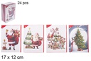 Postal Papa Noel navidad surtido 20x14.5 cm