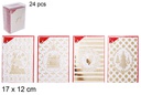 Postal decorar Navidad surtido 17x12 cm