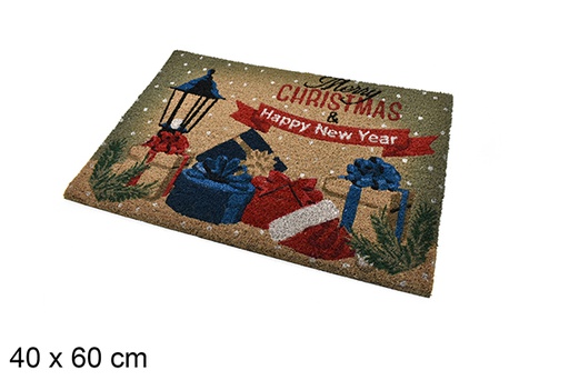 [206427] Felpudo decorado merry christmas con regalos 40x60cm