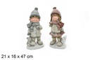 Figura cerámica Navidad niño/niña 21x16 cm