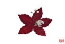 Flor Navidad rama corta roja