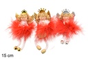 Colgante bailarina rojo Navidad 15 cm