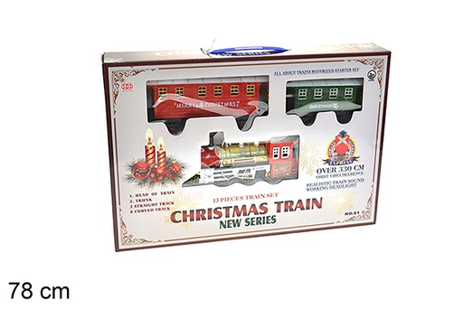 [206858] Electric train with battery-powered light and music 78 cm