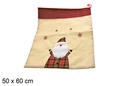 Saco navidad crema decorado 50x60cm