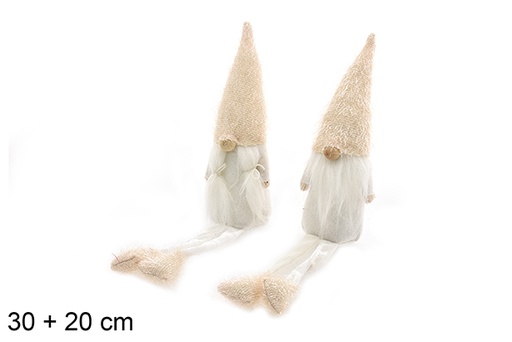 [206952] Elfo di Natale rosa con gambe 30+20 cm