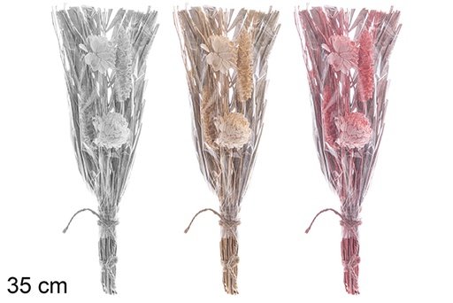 [113328] Bouquet natalizio esotico colori assortiti 35 cm