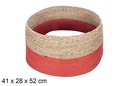 Seagrass Christmas tree base-red paper rope 41x28 cm