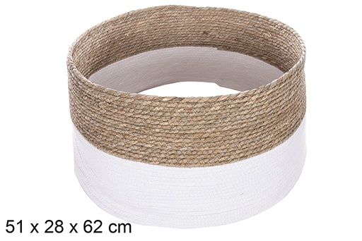 [114159] Base árbol seagrass cuerda papel color blanco 51x28 cm