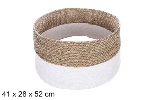 [114160] Base árbol seagrass cuerda papel color blanco 41x28 cm