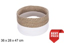 Seagrass Christmas tree base-white paper rope 36x28 cm