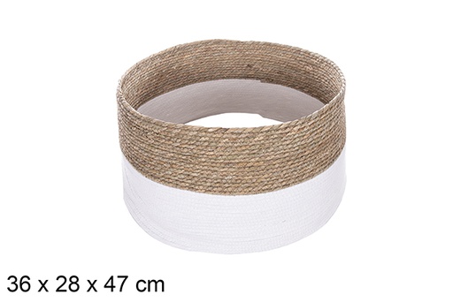 [114161] Base árbol seagrass cuerda papel color blanco 36x28 cm