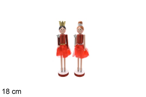 [207075] Assorted red Christmas doll 18 cm