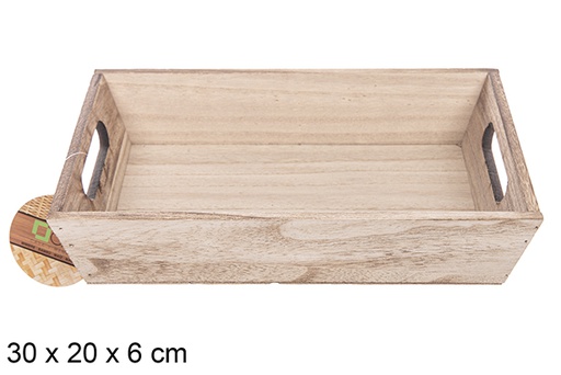 [111705] Vintage wooden box 30x20x6 cm