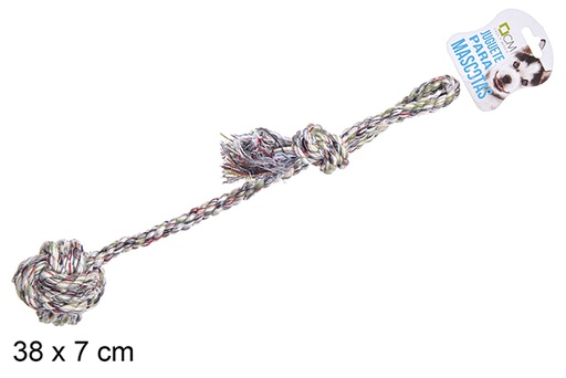 [111750] Long rope pet toy 38 cm 