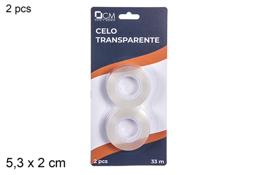 [112212] 2/CLEAR ADHESIVE TAPE 5.3X2CM