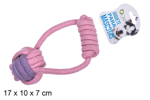 [111754] Rope pet toy with 2 knots