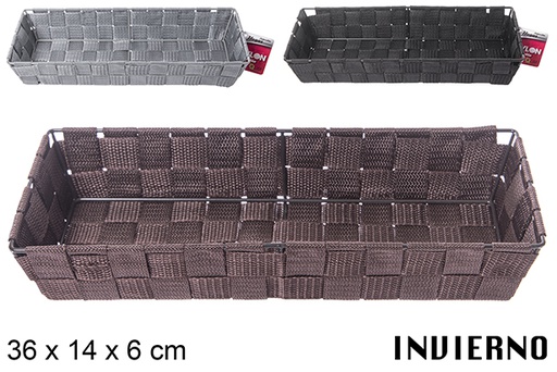 [112338] Invierno colored nylon basket 36x14x6 cm