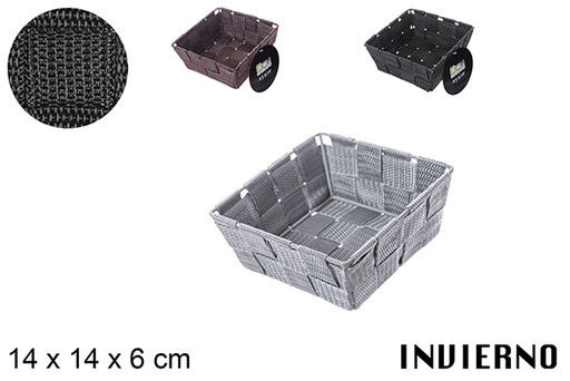 [112340] Invierno colored nylon basket 14x14x6 cm
