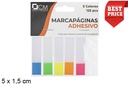 Marcapagina transparente/color surtido