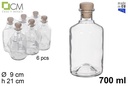 Botella cristal Alquimia tapón plástico 700 ml