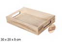 Bandeja madera vintage 30x20x5 cm