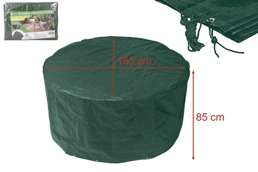[111614] Capa protetora externa para mesa redonda 165x85 cm