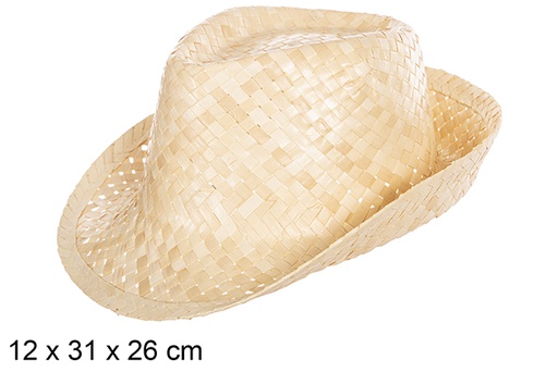 [112305] Sombrero paja borsalino claro