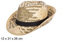 Sombrero paja Borsalino bicolor con cinta negra
