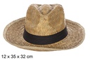 Sombrero paja Classic color con cinta negra