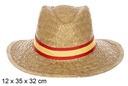 Sombrero paja Basic color con cinta España
