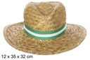 Sombrero paja Basic color con cinta Andalucía