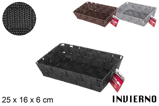 [112346] Cestino in nylon colorato Invierno 25x16x6 cm