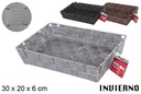 Cesta nylon colores Invierno 30x20 cm