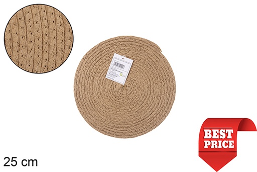 [112445] NATURAL PAPER ROPE PLACEMAT 25CM