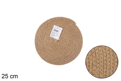 [112445] Natural paper rope trivet 25 cm