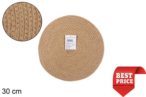 [112446] NATURAL PAPER ROPE PLACEMAT 30CM