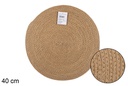Salvamantel cuerda papel natural 40 cm